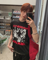Heaven Graphic Lettering Short Sleeve T-shirt