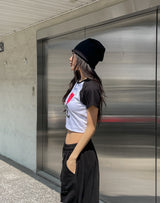 I love raglan crop short sleeve