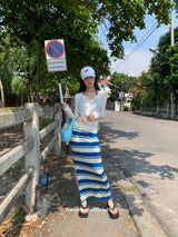 シルエットタイトロングスリーブドボタンtシャツ