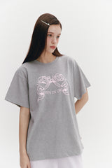 リボンボクシーT　グレー