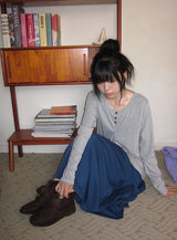 26SS★ [BAONHAUS] Ketone Banding Long Skirt