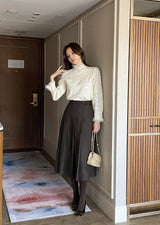 ベリーナ起毛プリーツロングスカート