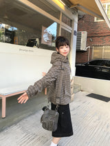 アラタデイリービンテージアノラックチェッカードフーディー