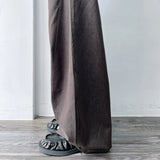Belted Curved Balloon Trousers