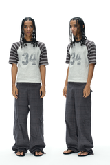 Plaid Corduroy Cargo Pants