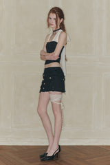 MIDNIGHT HALTER TOP black