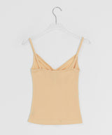 Orr Eyelet Punching Shirring V-Neck Strap Sleeveless