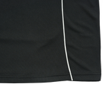 25SS カラーリングパイピングフットボールジャージ半袖Tシャツ ブラック