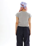 ザットガールバイブTシャツ_メランジグレー