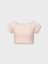 Stripe Raglan Crop Top(PINK)