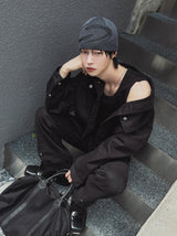 Camper Rivet Crop Cotton Jacket