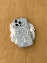 Rose /  Polka Dot Rose Pattern Jell Hard Case