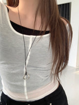 Nomad Ring Leather Necklace