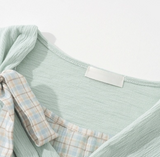 Zelia Check Ribbon Tee