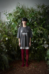 MU-WI PRT.ボックス 1/2 Tシャツ (Charcoal)
