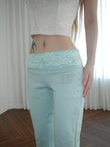 W stud bootcut pt(2 color)