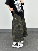 camo コットンスカートパンツ