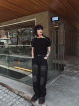Cura Vintage Washing Denim Pants