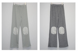 floral patch pants