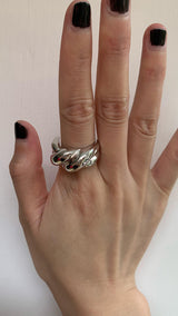Bold twist ring