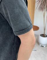 フェレール ヴィンテージ リブド ヘンリーネック ショートスリーブ Tシャツ