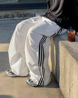 Face Track Line Snap Pants