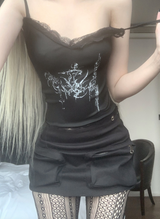 フォクスy2kジッパーカーゴスカート(black)