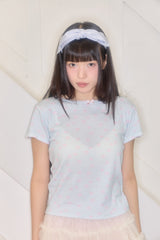 KIRI SKULL EYELET TOP (MINT)