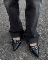 Eylet flat heels