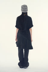 Kivra unbalanced midi skirt