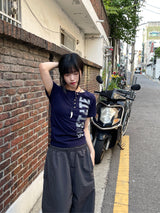 イルミ ナイロンビゾスナップワイドパンツ