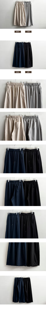 Rita banding side pintuck wide pants