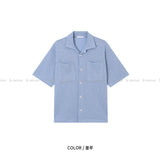 LMN リアルナチュラル 2ポケット ショートスリーブカーディガン (6 colors)