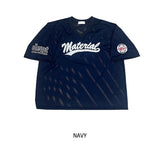 バスケットVネックメッシュ半袖Tシャツ