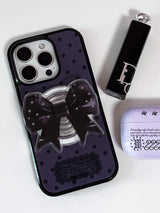 [SET][Magsafe]オッドダークドットケース +ダークリボントック