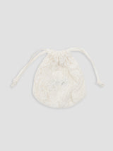 LACE STRING POUCH IVORY