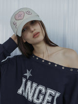 LEO APPLIQUE BALL CAP / BEIGE