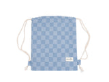 Checkerboard Gymsack - Denim blue