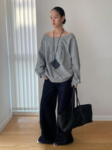 ディープグリーン デニムパンツ