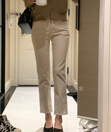 [Lè made/3,000 Sold] リメイドスパンデックススリムパンツ / 3 カラーズ