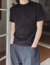 Roll Stand Cut Crop Short Sleeve T-Shirt