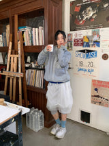 タックチュールメッシュスカート