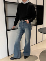 オールカットブルーブーツカットパンツ