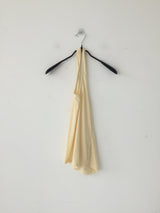 dot halter-neck sleeveless