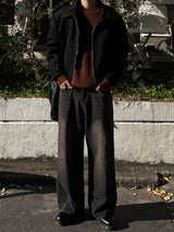 Zenith Thin Black Denim Pants (S / M / L)