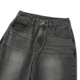 KIRSH プレーンサンドウォッシングワイドフィットデニムパンツ [GRAY]
