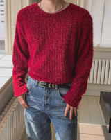 Muron Boucle Round Long Sleeve Knit