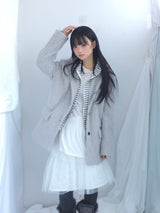 Hairy cream jacket
