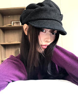 Neran Wool Pleated Cap Hat