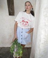 April Whisper Oversized Fit Short Sleeve T-shirt ( 2 colors )